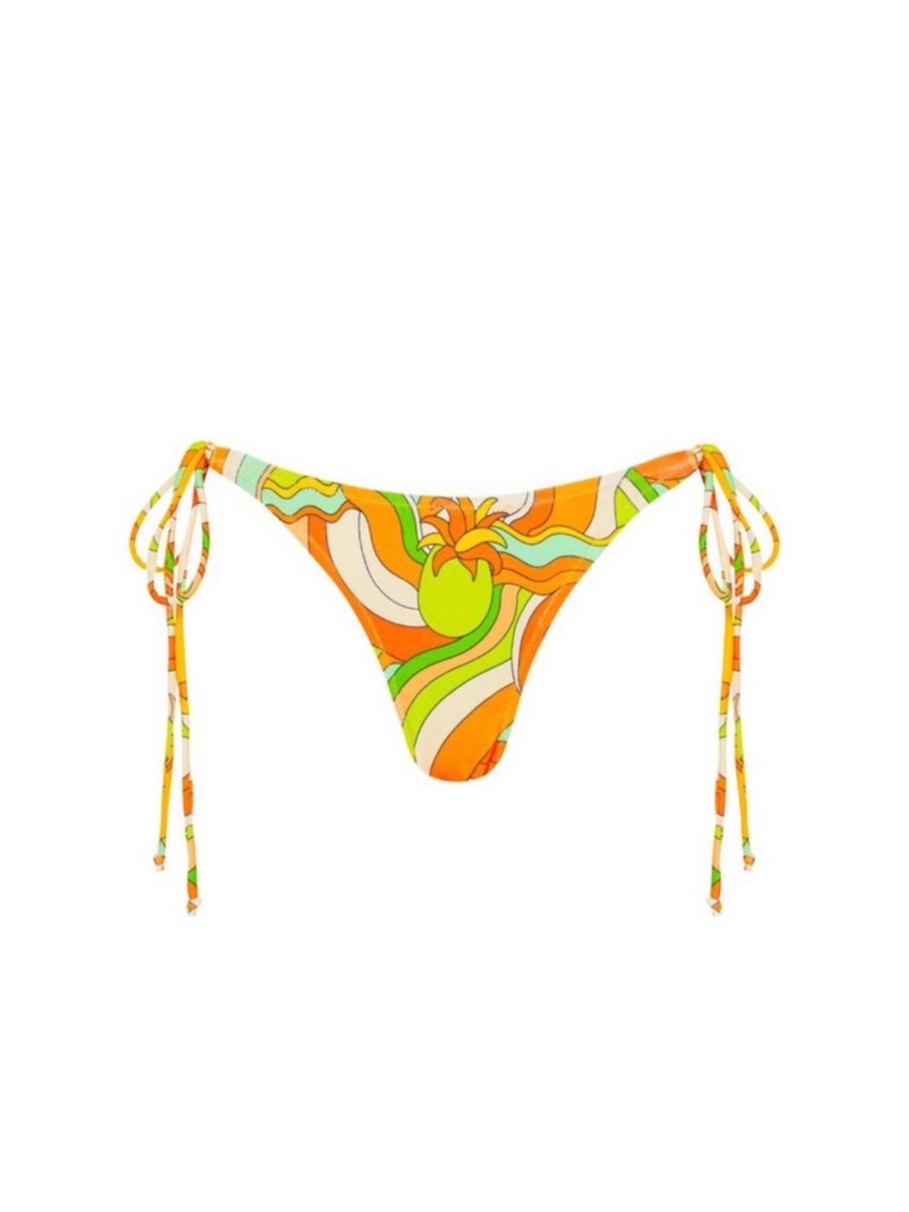 KULANI KINIS Road Runner Fun Full Tie Side Bikini Bottom NWT - Picture 2 of 8